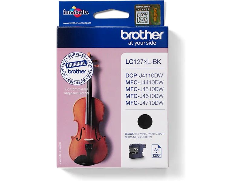Brother LC-127XLBK Inktcartridge Zwart Hoge capaciteit