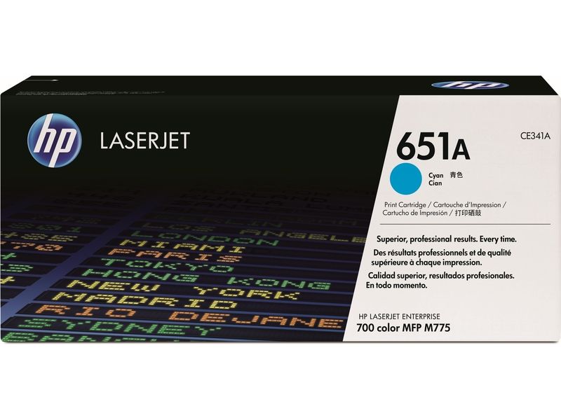 HP 651A (CE341A) Toner Cyaan