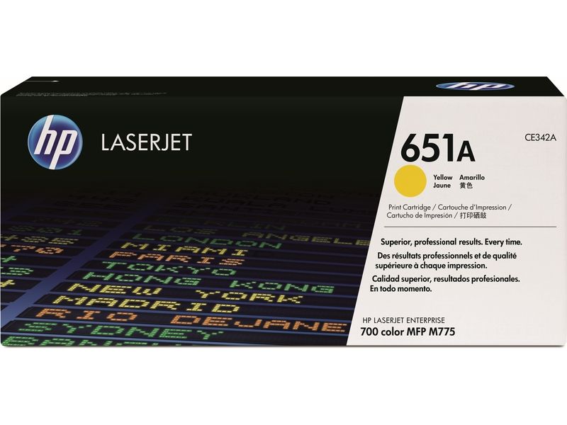 HP 651A (CE342A) Toner Geel