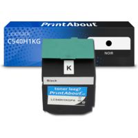 Toner compatible Lexmark C540H1KG - Noir - Grande capacité