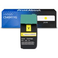 Toner compatible Lexmark C540H1YG - Jaune - Grande capacité
