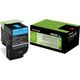 Lexmark 80C2XC0 (802XC) - Cyan - Toner - Très grande capacité