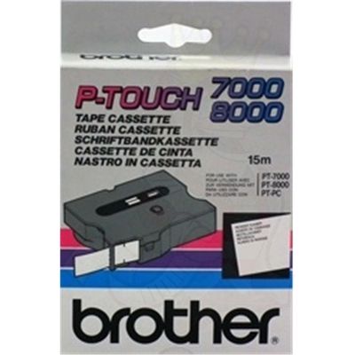 Brother TX-242 - (18 mm) - Rouge sur blanc - Ruban