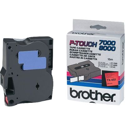 Brother TX-233 - (12 mm) - Bleu sur blanc - Ruban