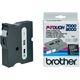 Brother TX-355 - (24 mm x 24 mm) - Noir sur blanc - Ruban