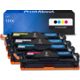Toner compatible HP 131X (CF210X) - 4 couleurs - Grande capacité - Multipack
