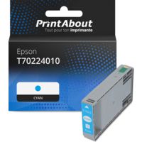 Cartouche compatible Epson T70224010 - Cyan