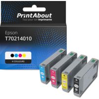Cartouche compatible Epson T70214010 - 4 couleurs - Multipack