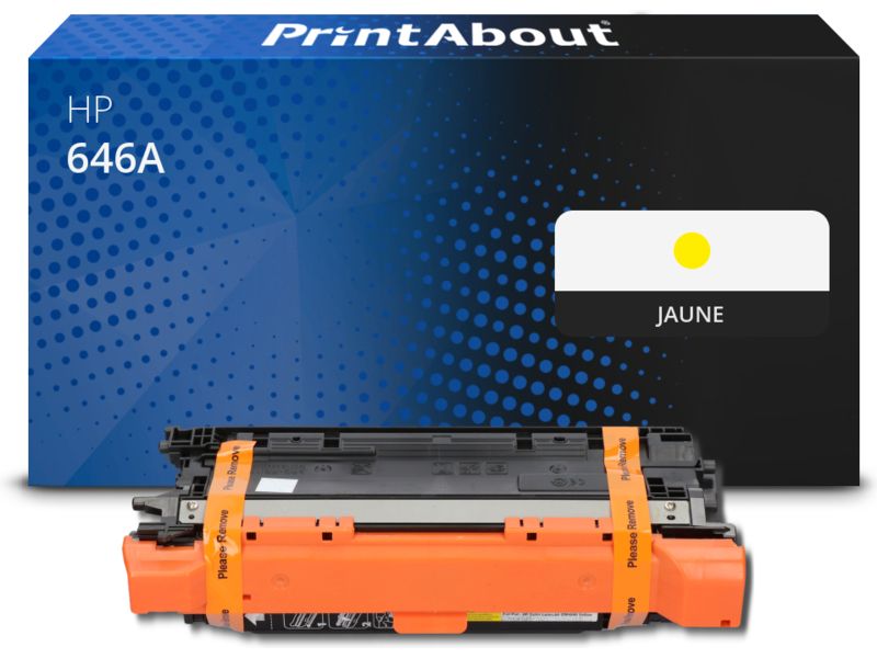 Toner compatible HP 646A (CF032A) - Jaune