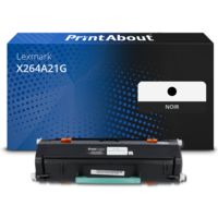 Toner compatible Lexmark X264A21G - Noir