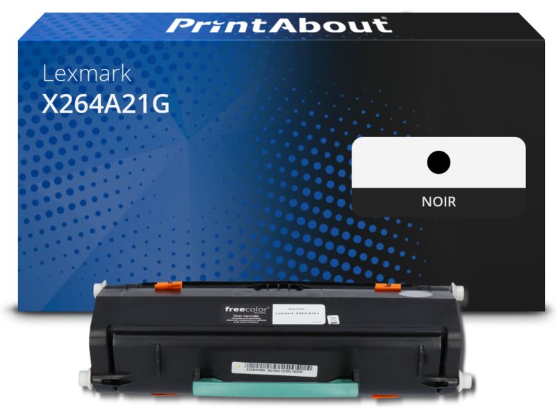 Toner compatible Lexmark X264A21G - Noir