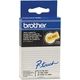 Brother TC-601 - (12 mm) - Noir sur jaune - Ruban