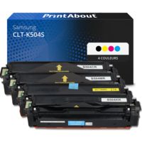 Toner compatible Samsung CLT-K504S (SU158A) - 4 couleurs - Multipack