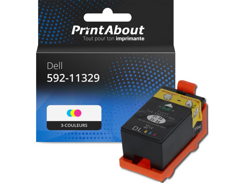 Cartouche compatible Dell 592-11329 (X738N) - 3-couleurs