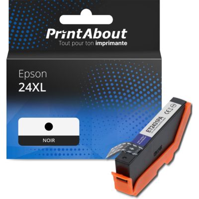 Cartouche compatible Epson 24XL (C13T24314012) - Noir - Grande capacité