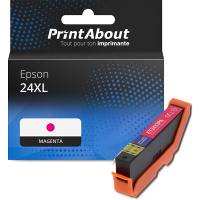 Cartouche compatible Epson 24XL (C13T24334012) - Magenta - Grande capacité