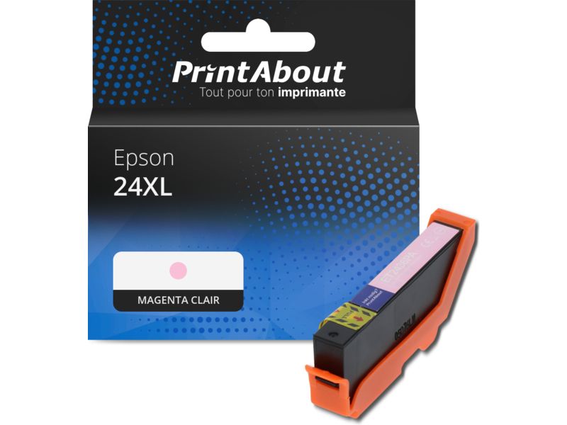 Cartouche compatible Epson 24XL (C13T24364012) - Magenta clair - Grande capacité