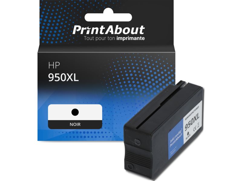 Cartouche compatible HP 950XL (CN045AE) - Noir - Grande capacité