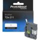 Ruban compatible Brother TZe-211 - (6 mm) - Noir sur blanc