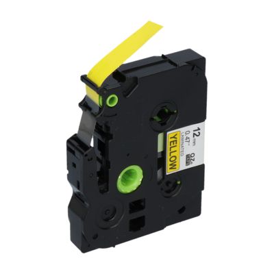 Ruban compatible Brother TZe-631 - (12 mm) - Noir sur jaune