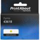 Ruban compatible Dymo 43618 (S0720790) - (6 mm) - Noir sur jaune