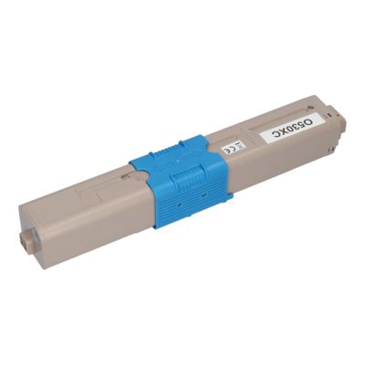 Toner compatible OKI 44469724 - Cyan - Grande capacité