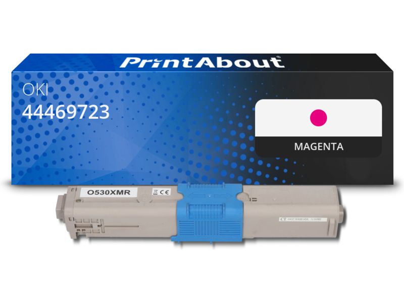 Toner compatible OKI 44469723 - Magenta - Grande capacité