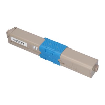 Toner compatible OKI 44469722 - Jaune - Grande capacité