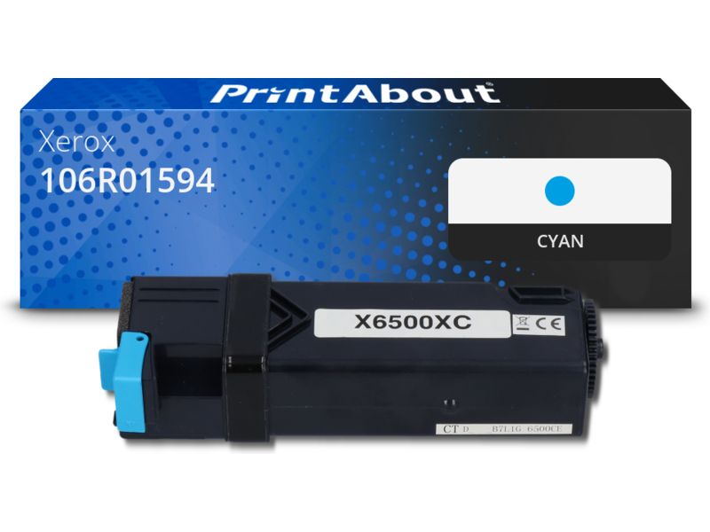 Toner compatible Xerox 106R01594 - Cyan