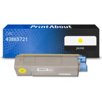 Toner compatible OKI 43865721 - Jaune