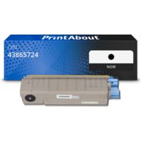 Toner compatible OKI 43865724 - Noir