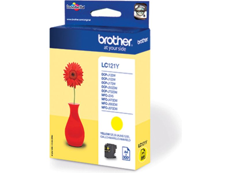 Brother LC-121Y Inktcartridge Geel