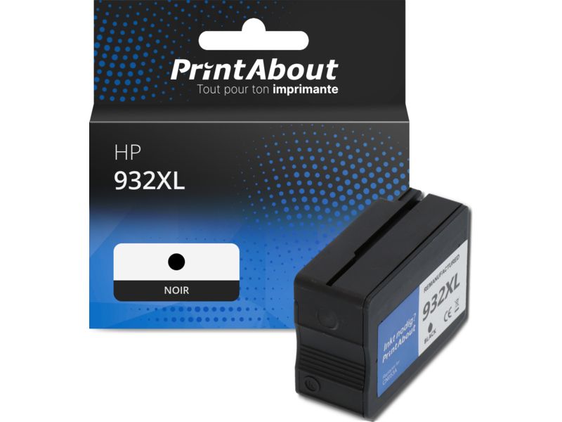 Cartouche compatible HP 932XL (CN053AE) - Noir - Grande capacité