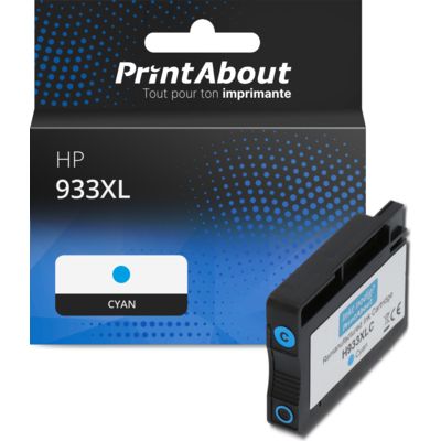 Cartouche compatible HP 933XL (CN054AE) - Cyan - Grande capacité