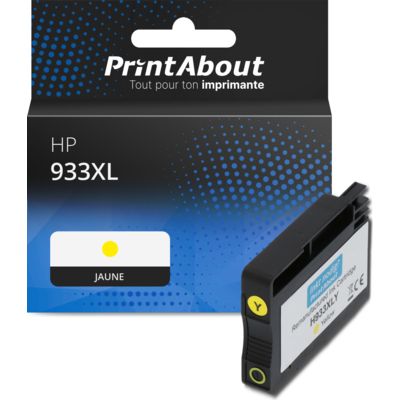 Cartouche compatible HP 933XL (CN056AE) - Jaune - Grande capacité
