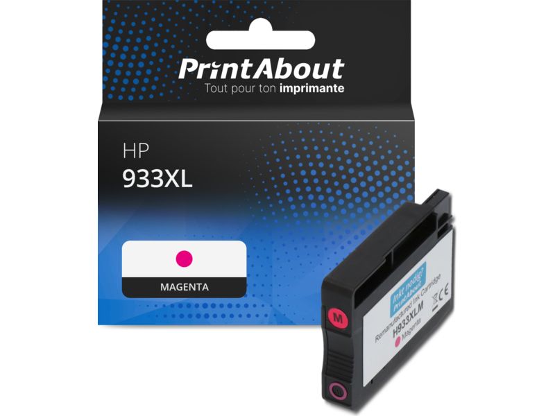Cartouche compatible HP 933XL (CN055AE) - Magenta - Grande capacité
