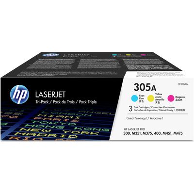 HP 305A (CF370AM) - 3-couleurs - Toner - Multipack