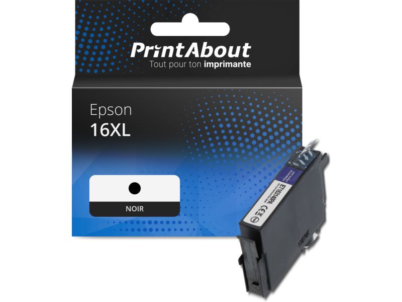 Cartouche compatible Epson 16XL (C13T16314012) - Noir - Grande capacité