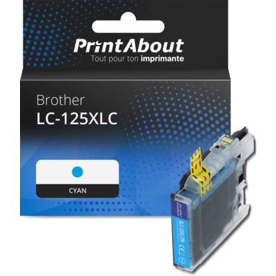 Cartouche compatible Brother LC-125XLC - Cyan - Grande capacité