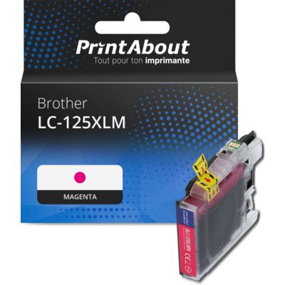 Cartouche compatible Brother LC-125XLM - Magenta - Grande capacité