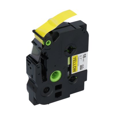 Ruban compatible Brother TZe-641 - (18 mm) - Noir sur jaune