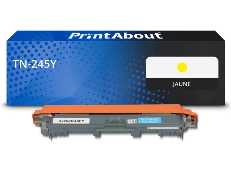 Toner compatible Brother TN-245Y - Jaune - Grande capacité
