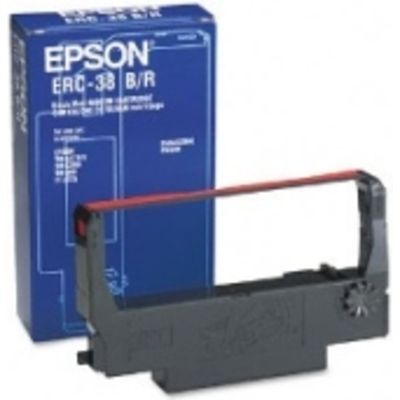 Epson ERC-38BR - Noir+rouge - Ruban