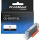 Cartouche compatible Canon CLI-551GY XL - Gris - Grande capacité