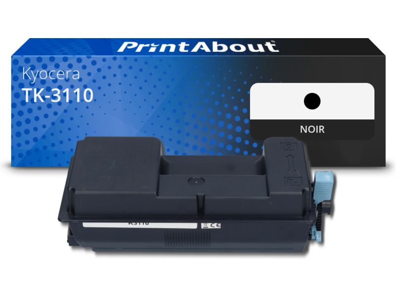 2 Cartouches Toner Kyocera TK-3110 Noir - Compatibles - Reconditionnées - Garantie 1 An