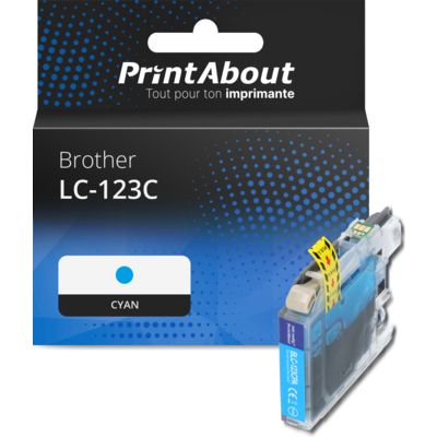 Cartouche compatible Brother LC-123C - Cyan