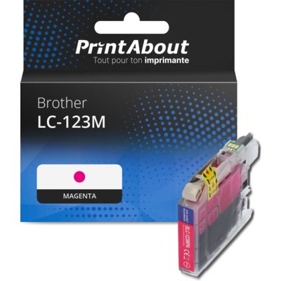 Cartouche compatible Brother LC-123M - Magenta