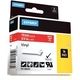 Dymo 1805422 - (19 mm) - Blanc sur rouge - Ruban