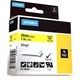 Dymo 1805431 - (24 mm x 24 mm) - Noir sur jaune - Ruban