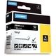 Dymo 1805432 Ruban d'étiquetage Vinyle blanc sur noir (24 mm)